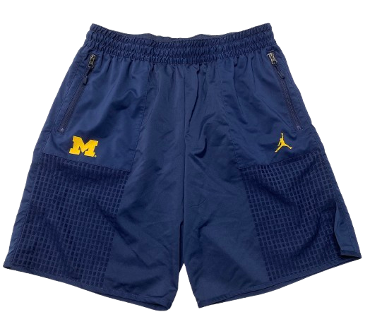 Jack Tuttle Michigan Football Team Issued Premium Workout Shorts (Size XL)