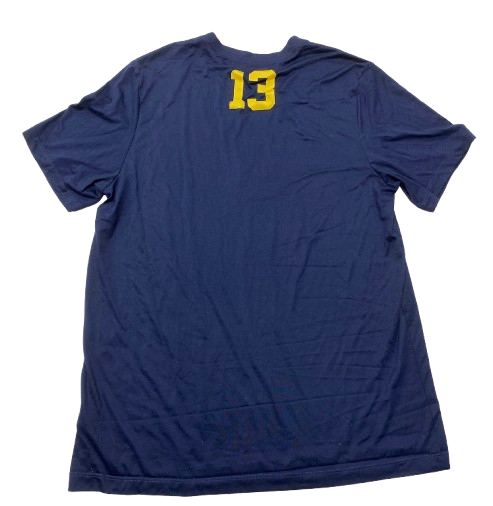 Jack Tuttle Michigan Football Player Exclusive Pre-Game Warm-Up Shirt with 