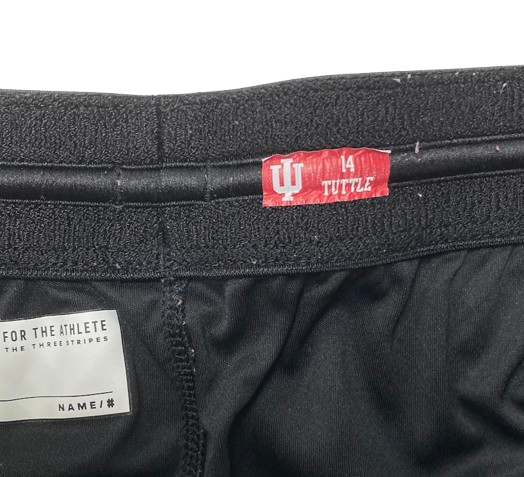Jack Tuttle Indiana Football Team Issued Workout Shorts with Player Tag (Size L)