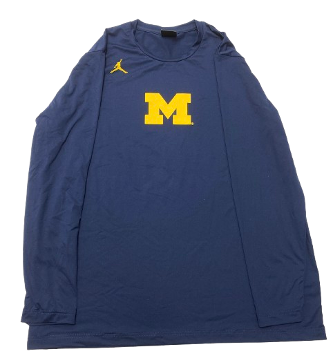Jack Tuttle Michigan Football Team Issued Long Sleeve Shirt (Size XL)