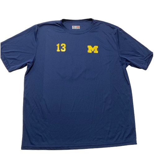 Jack Tuttle Michigan Football Player Exclusive Pre-Game Warm-Up Shirt with Name & 