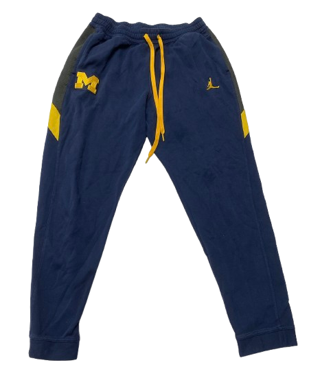 Jace Howard Michigan Basketball Player Exclusive Sweatpants (Size XL)