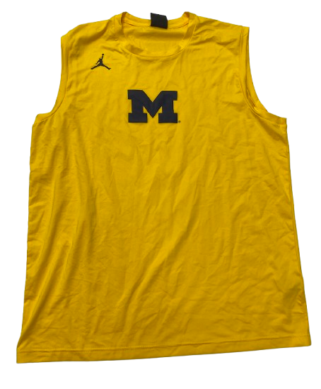 Jace Howard Michigan Basketball Player Exclusive Workout Tank (Size LT)