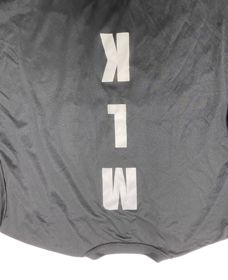 Jace Howard Michigan Basketball Player Exclusive "MLK Day" Pre-Game Warm-Up Long Sleeve Shooting Shirt (Size L)