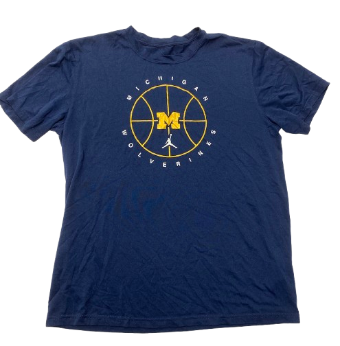 Jace Howard Michigan Basketball Team Issued Workout Shirt (Size L)