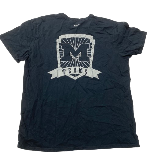 Michigan Football Player Exclusive "SPECIAL TEAMS" Black Workout Shirt (Size XL)