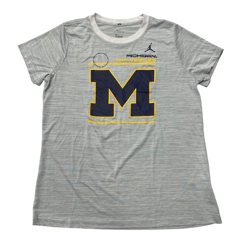 Cameron Williams Michigan Basketball Team Issued Workout Shirt (Size L)