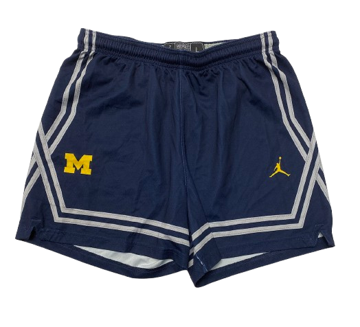 Cameron Williams Michigan Basketball Player Exclusive Practice Shorts (Size Women&