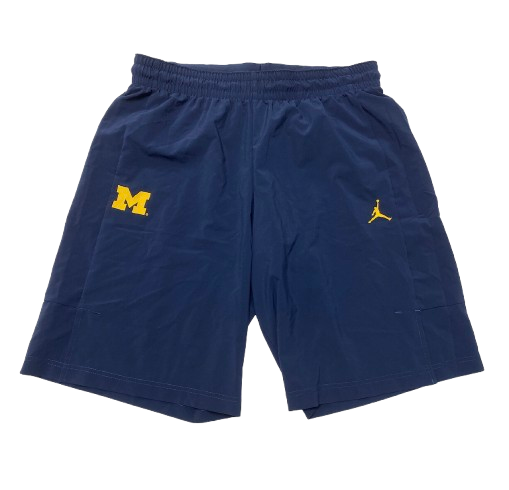 Cameron Williams Michigan Basketball Team Issued Workout Shorts (Size L)