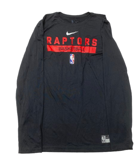 Joe Wieskamp Toronto Raptors Team Issued Long Sleeve Shirt (Size LT)