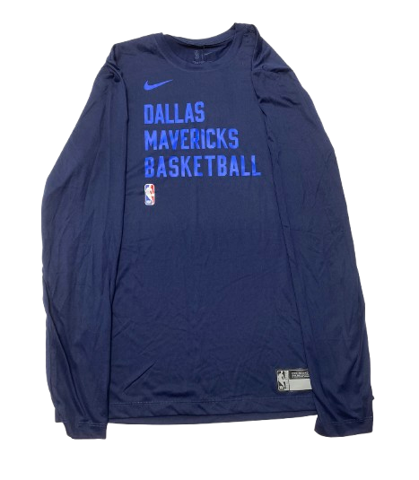 Joe Wieskamp Dallas Mavericks Team Issued Long Sleeve Shirt (Size LT)