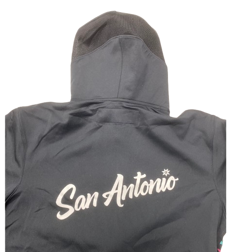 Joe Wieskamp San Antonio Spurs Player Exclusive Pre-Game Warm-Up Jacket (Size L)