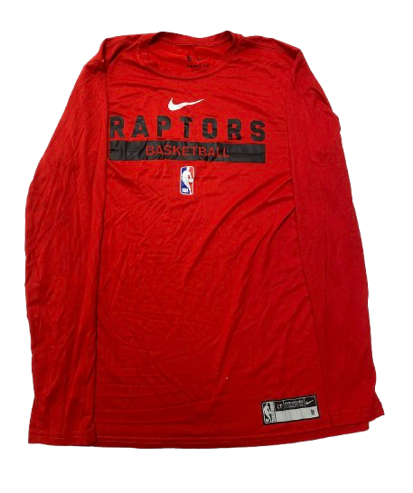 Joe Wieskamp Toronto Raptors Team Issued Long Sleeve Shirt (Size LT)
