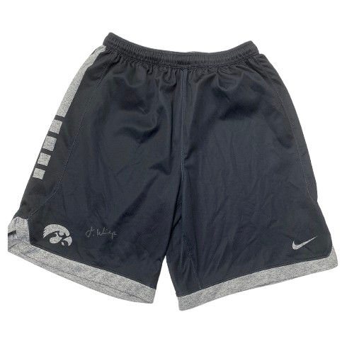 Joe Wieskamp Iowa Basketball SIGNED Player Exclusive Practice Shorts (Size XL)