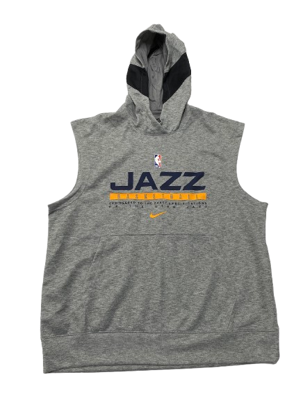 Joe Wieskamp Utah Jazz Player Exclusive Sleeveless Hoodie (Size LT)