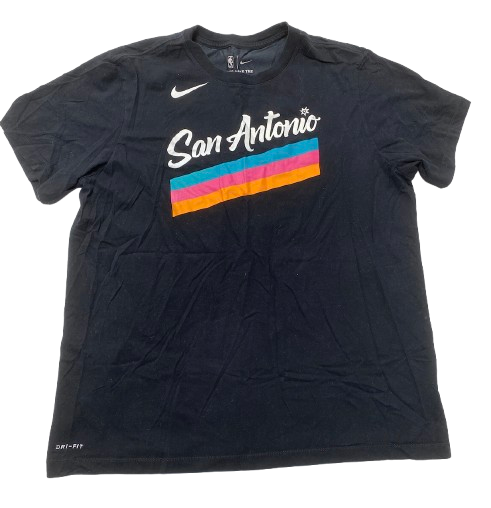 Joe Wieskamp San Antonio Spurs Team Issued Workout Shirt (Size XL)