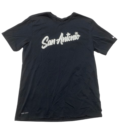 Joe Wieskamp San Antonio Spurs Team Issued Workout Shirt (Size L)