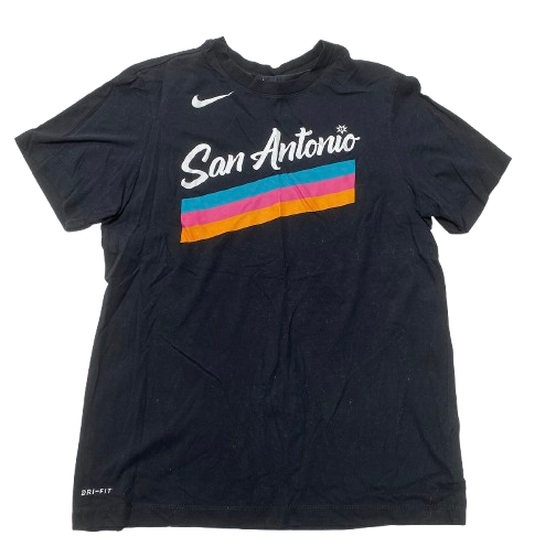 Joe Wieskamp San Antonio Spurs Team Issued Workout Shirt (Size M)