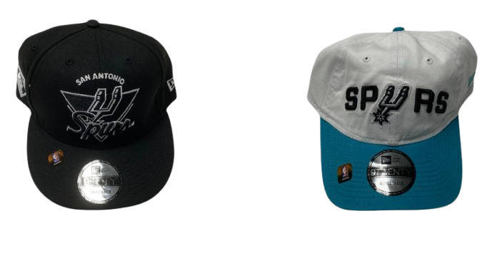 Joe Wieskamp San Antonio Spurs Team Issued Set of (2) Hats