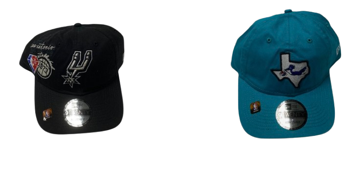 Joe Wieskamp San Antonio Spurs Team Issued Set of (2) Hats