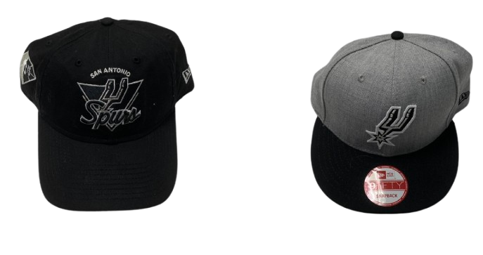 Joe Wieskamp San Antonio Spurs Team Issued Set of (2) Hats