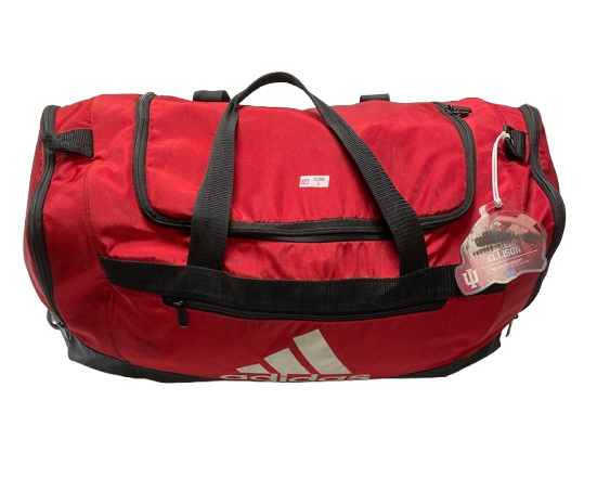 Justice Ellison Indiana Football Team Issued Travel Duffel Bag with Player Tag