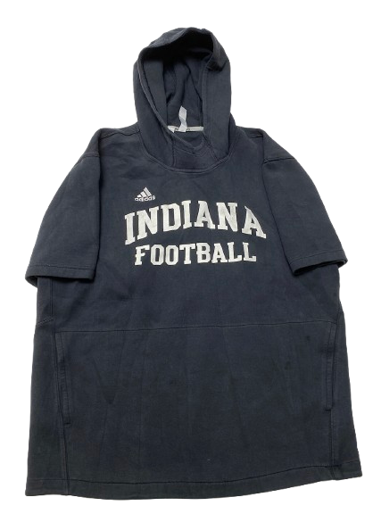 Justice Ellison Indiana Football Player Exclusive Short Sleeve Hoodie (Size L)
