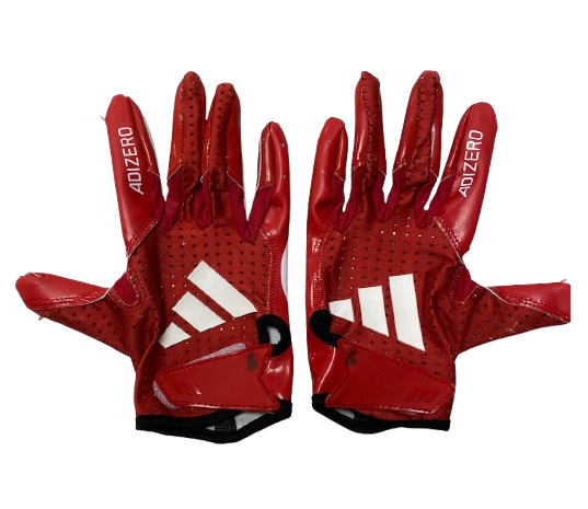 Justice Ellison Indiana Football Player Exclusive Gloves (Size L)