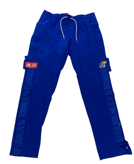 Kevin McCullar Jr. Kansas Basketball Player Exclusive Pre-Game Warm-Up Sweatpants (Size L)