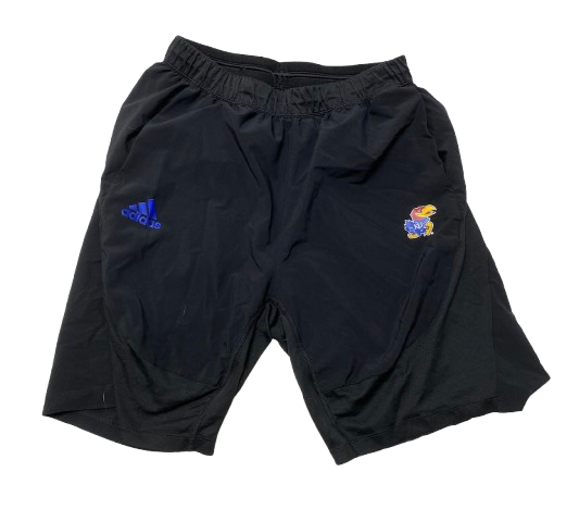 Kevin McCullar Jr. Kansas Basketball Team Issued Workout Shorts (Size LT)