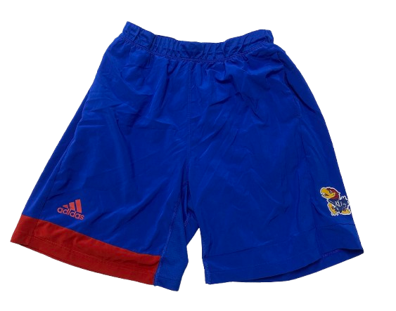 Kevin McCullar Jr. Kansas Basketball Team Issued Workout Shorts (Size L)