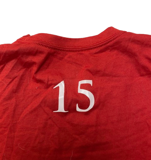 Kevin McCullar Jr. Kansas Basketball Player Exclusive Pre-Game Warm-Up Shooting Shirt with 