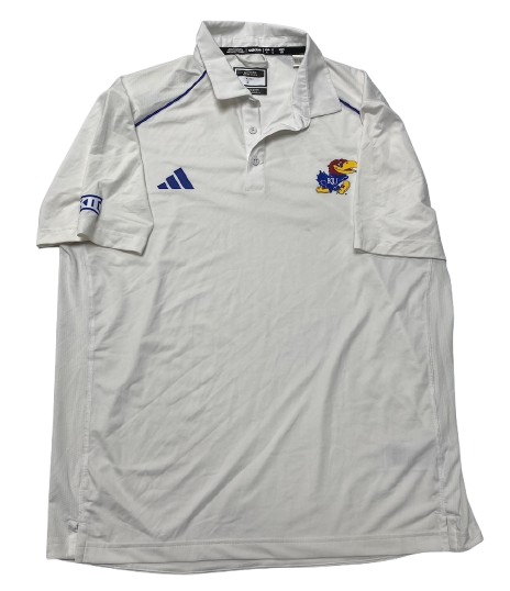 Kevin McCullar Jr. Kansas Basketball Team Issued Polo Shirt (Size L)