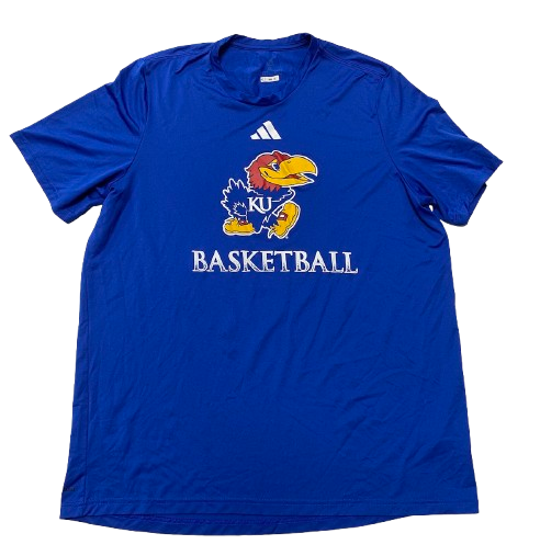 Kevin McCullar Jr. Kansas Basketball Player Exclusive Pre-Game Warm-Up Shooting Shirt with 
