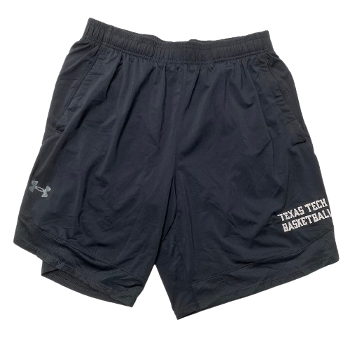 Kevin McCullar Jr. Texas Tech Basketball Team Issued Workout Shorts (Size L)