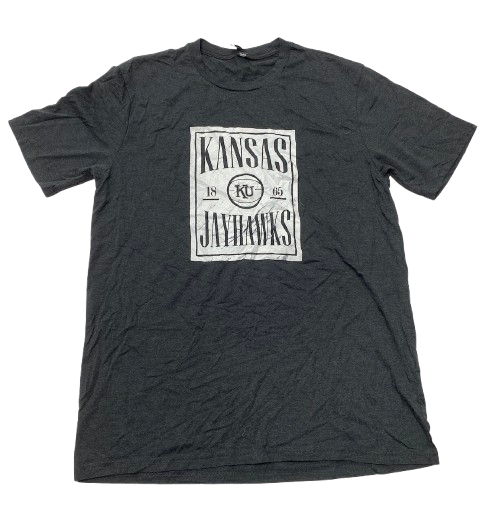 Kevin McCullar Jr. Kansas Basketball Team Issued Workout Shirt (Size L)