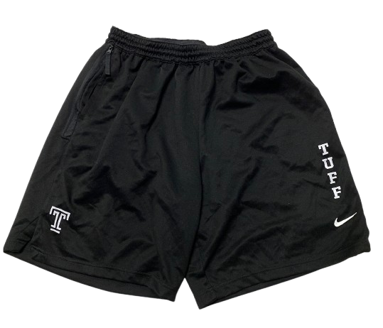 Darian Varner Temple Football Player Exclusive "TUFF" Workout Shorts (Size XXL)