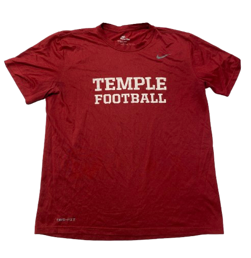 Darian Varner Temple Football Player Exclusive Workout Shirt (Size L)