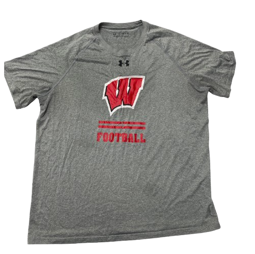 Darian Varner Wisconsin Football Team Issued Workout Shirt (Size XL)