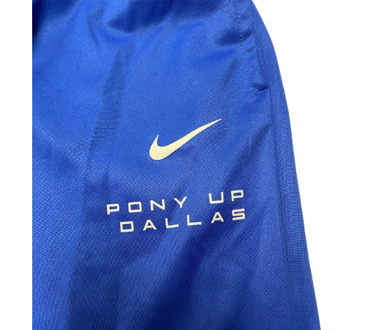 Jonathan McGill SMU Football Player Exclusive "PONY UP DALLAS" Sweatpants (Size M)