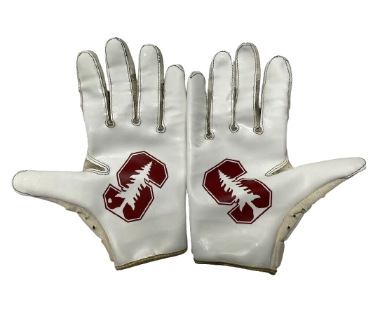 Jonathan McGill Stanford Football Player Exclusive Gloves (Size L)