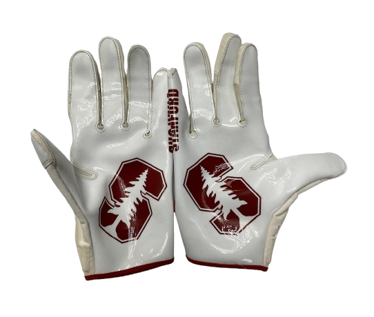 Jonathan McGill Stanford Football Player Exclusive Gloves (Size L)