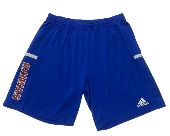 Dylan Downing Kansas Football Team Issued Workout Shorts (Size XL)