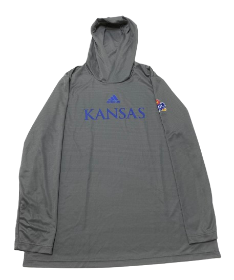 Dylan Downing Kansas Football Team Issued Performance Hoodie (Size XL)