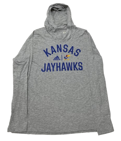 Dylan Downing Kansas Football Team Issued Performance Hoodie (Size XL)