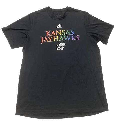Dylan Downing Kansas Football Team Issued Workout Shirt (Size XLT)