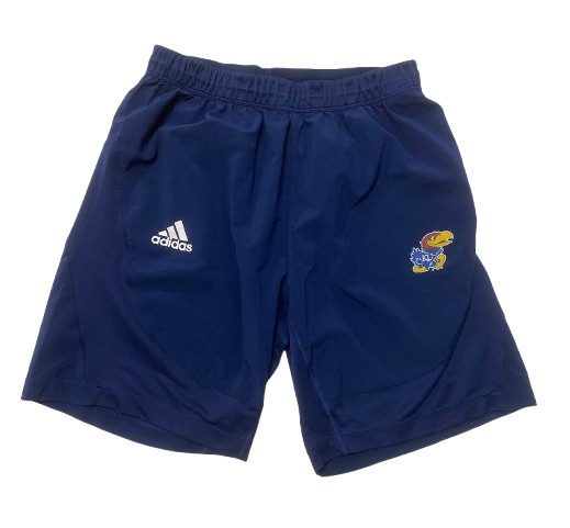 Dylan Downing Kansas Football Team Issued Workout Shorts (Size L)