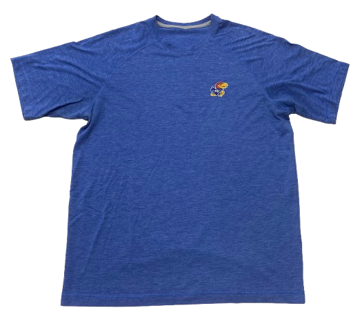 Dylan Downing Kansas Football Team Issued Workout Shirt (Size XL)