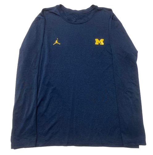 Charles Matthews Michigan Basketball Team Issued Long Sleeve Shirt (Size L)