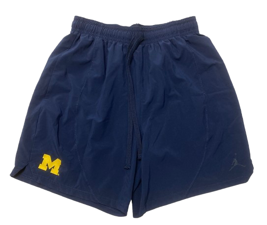 Charles Matthews Michigan Basketball Team Issued Workout Shorts (Size XL)